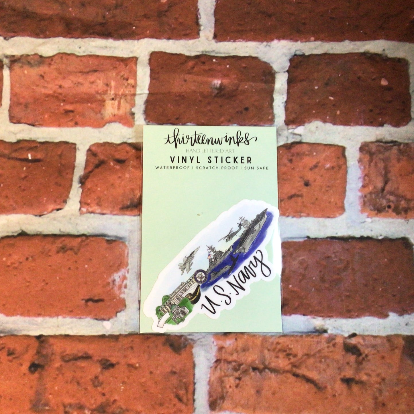 Navy Skyline sticker