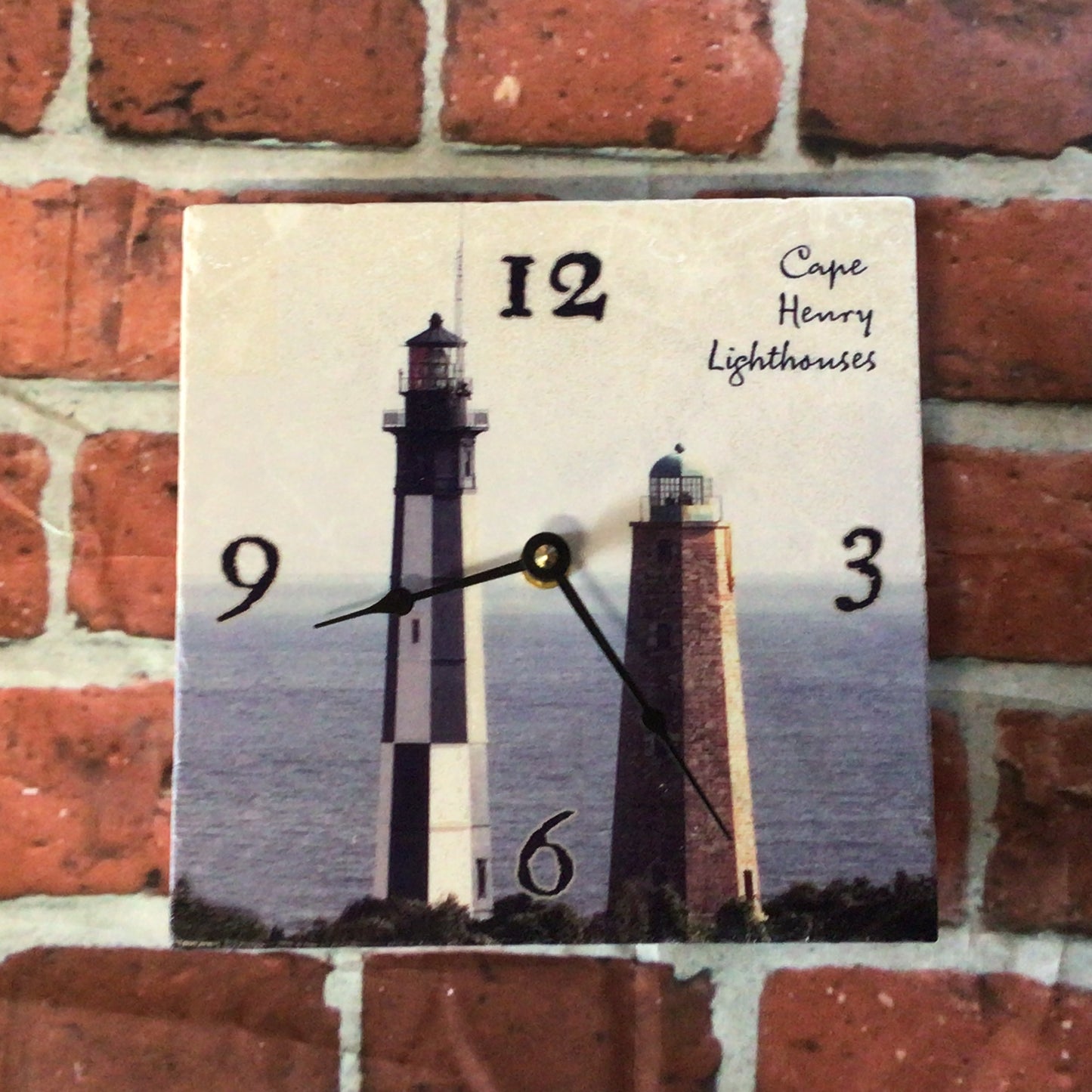 CLOCK W/ LH TILE & EASEL
