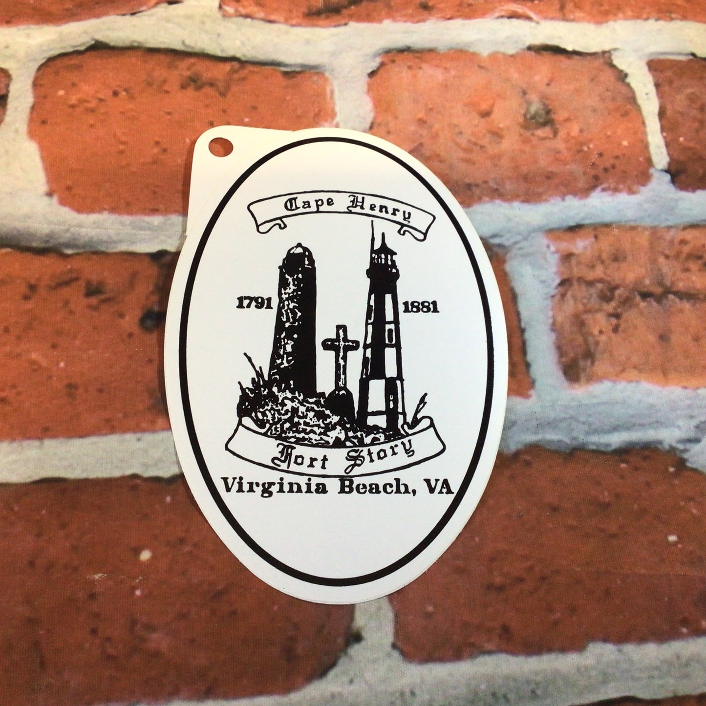Oval Sticker 2 CH Vertical