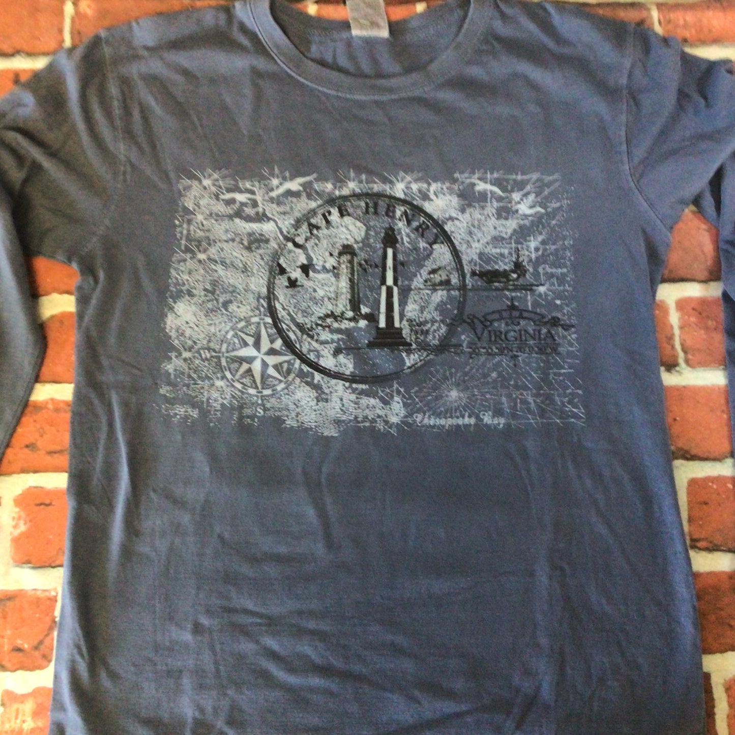 Long Sleeve T-shirt CH Lights Map & Compass