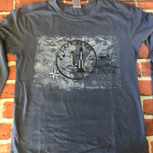 Long Sleeve T-shirt CH Lights Map & Compass
