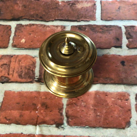 Brass Captain's Inkwell